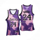 Maglia Los Angeles Lakers Kobe Bryant NO 24 Fashion Royalty Viola