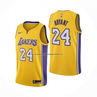 Maglia Los Angeles Lakers Kobe Bryant NO 24 Icon 2017-18 Giallo