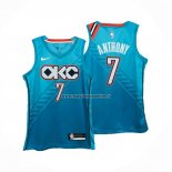 Maglia Oklahoma City Thunder Carmelo Anthony NO 7 Ciudad 2018-19 Azul