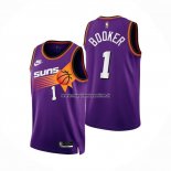 Maglia Phoenix Suns Devin Booker NO 1 Classic 2022-23 Viola