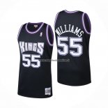 Maglia Sacramento Kings Jason Williams NO 55 Mitchell & Ness 2001-02 Nero