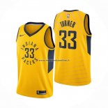 Maglia Indiana Pacers Myles Turner NO 33 Statement Giallo