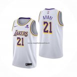 Maglia Los Angeles Lakers Joel Ayayi NO 21 Association 2021-22 Bianco