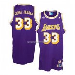 Maglia Los Angeles Lakers Kareem Abdul-jabbar NO 33 Retro Viola