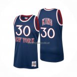 Maglia New York Knicks Bernard King NO 30 Mitchell & Ness 1982-83 Blu