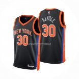 Maglia New York Knicks Julius Randle NO 30 Citta 2022-23 Nero