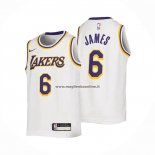 Maglia Bambino Los Angeles Lakers LeBron James NO 6 Association 2022-23 Bianco
