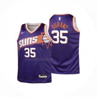 Maglia Bambino Phoenix Suns Kevin Durant NO 35 Icon 2023-24 Viola