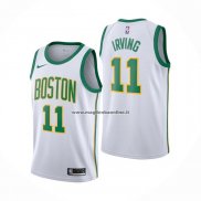 Maglia Boston Celtics Kyrie Irving NO 11 Citta Bianco