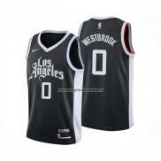 Maglia Los Angeles Clippers Russell Westbrook NO 0 Citta Nero