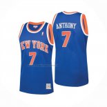 Maglia New York Knicks Carmelo Anthony NO 7 Mitchell & Ness 2012-13 Blu