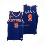 Maglia New York Knicks RJ Barrett NO 9 Icon Autentico Blu