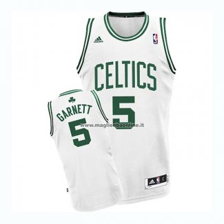 Maglias Boston Celtics Kevin Garnett NO 5 Bianco