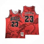 Maglia Chicago Bulls Michael Jordan NO 23 Asian Heritage Throwback 1997-98 Rosso