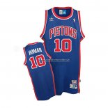 Maglia Detroit Pistons Dennis Rodman NO 10 Retro Blu