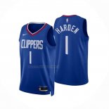 Maglia Los Angeles Clippers James Harden NO 1 Icon Blu