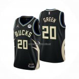Maglia Milwaukee Bucks A.C. Green NO 20 Statement 2022-23 Negro
