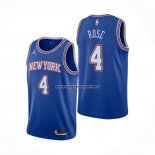 Maglia New York Knicks Derrick Rose NO 4 Statement 2020-21 Blu
