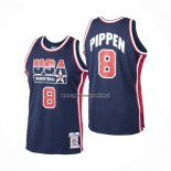 Maglia USA 1992 Scottie Pippen NO 8 Blu