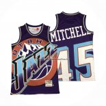 Maglia Utah Jazz Donovan Mitchell NO 45 Mitchell & Ness Big Face Viola
