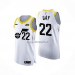 Maglia Utah Jazz Rudy Gay NO 22 Association Autentico 2022-23 Bianco