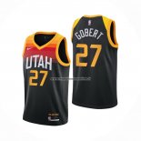 Maglia Utah Jazz Rudy Gobert NO 27 Citta 2020-21 Nero