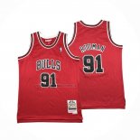 Maglia Bambino Chicago Bulls Dennis Rodman NO 91 Mitchell & Ness 1997-98 Rosso