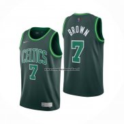 Maglia Boston Celtics Jaylen Brown NO 7 Earned 2020-21 Verde
