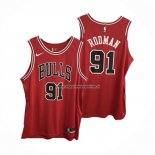 Maglia Chicago Bulls Dennis Rodman NO 91 Icon Autentico Rosso