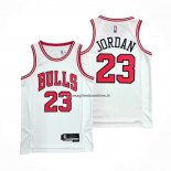 Maglia Chicago Bulls Michael Jordan NO 23 Association 2021 Bianco