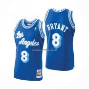 Maglia Los Angeles Lakers Kobe Bryant NO 8 Mitchell & Ness 1996-97 Blu