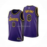 Maglia Los Angeles Lakers Kobe Bryant NO 8 Statement 2022-23 Viola