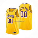 Maglia Los Angeles Lakers Personalizzate Icon 2020-21 Giallo