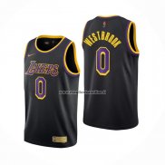 Maglia Los Angeles Lakers Russell Westbrook NO 0 Statement 2021-22 Nero