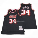 Maglia Miami Heat Ray Allen NO 34 Mitchell & Ness 2012-13 Nero