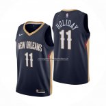 Maglia New Orleans Pelicans Jrue Holiday NO 11 Icon 2020-21 Blu