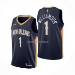 Maglia New Orleans Pelicans Zion Williamson NO 1 Icon 2020-21 Blu