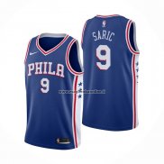 Maglia Philadelphia 76ers Dario Saric NO 9 Icon Blu