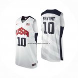 Maglia USA 2012 Kobe Bryant NO 10 Bianco