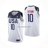 Maglia USA Jayson Tatum 2019 FIBA Basketball World Cup Bianco