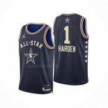 Maglia All Star 2024 Los Angeles Clippers James Harden NO 1 Blu