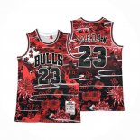 Maglia Chicago Bulls Michael Jordan NO 23 Mitchell & Ness Lunar New Year Rosso