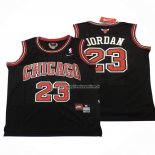 Maglia Chicago Bulls Michael Jordan NO 23 Retro Nero3
