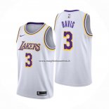 Maglia Los Angeles Lakers Anthony Davis NO 3 Association Bianco