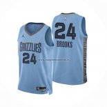 Maglia Memphis Grizzlies Dillon Brooks NO 24 Statement 2022-23 Blu