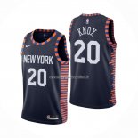 Maglia New York Knicks Kevin Knox NO 20 Citta Edition 2019-20 Blu