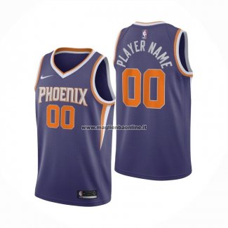 Maglia Phoenix Suns Personalizzate Icon Viola