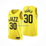 Maglia Utah Jazz Ochai Agbaji NO 30 Icon 2022-23 Amarillo
