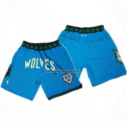 Pantaloncini Minnesota Timberwolves Mitchell & Ness Jsut Don Blu