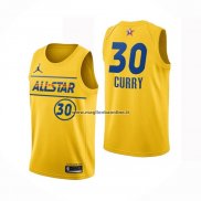 Maglia All Star 2021 Golden State Warriors Stephen Curry NO 30 Or